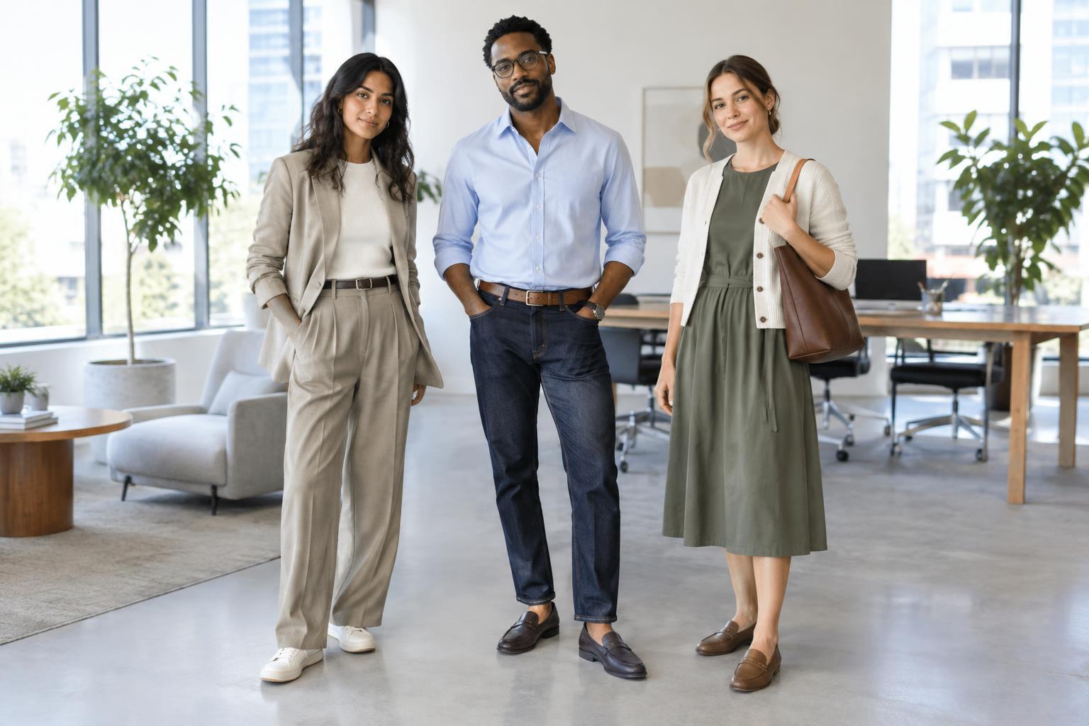 Simple Outfit Formulas for a Relaxed Office Dress Code
