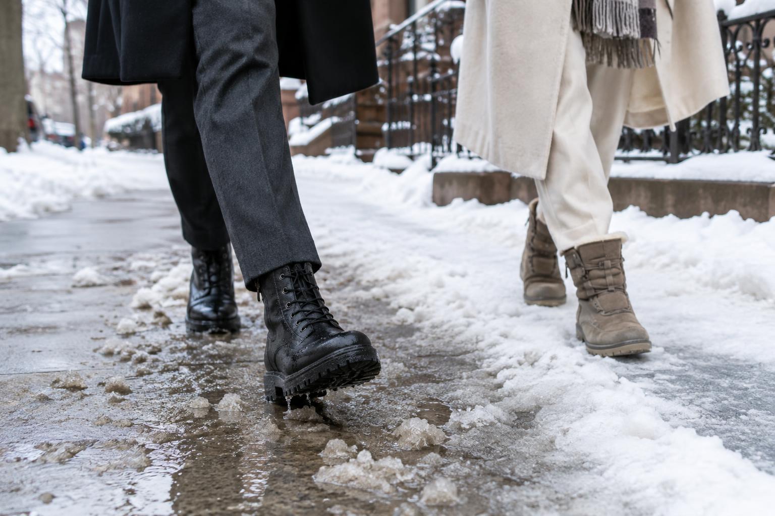 How to Choose Footwear for Snow, Slush and Icy Sidewalks